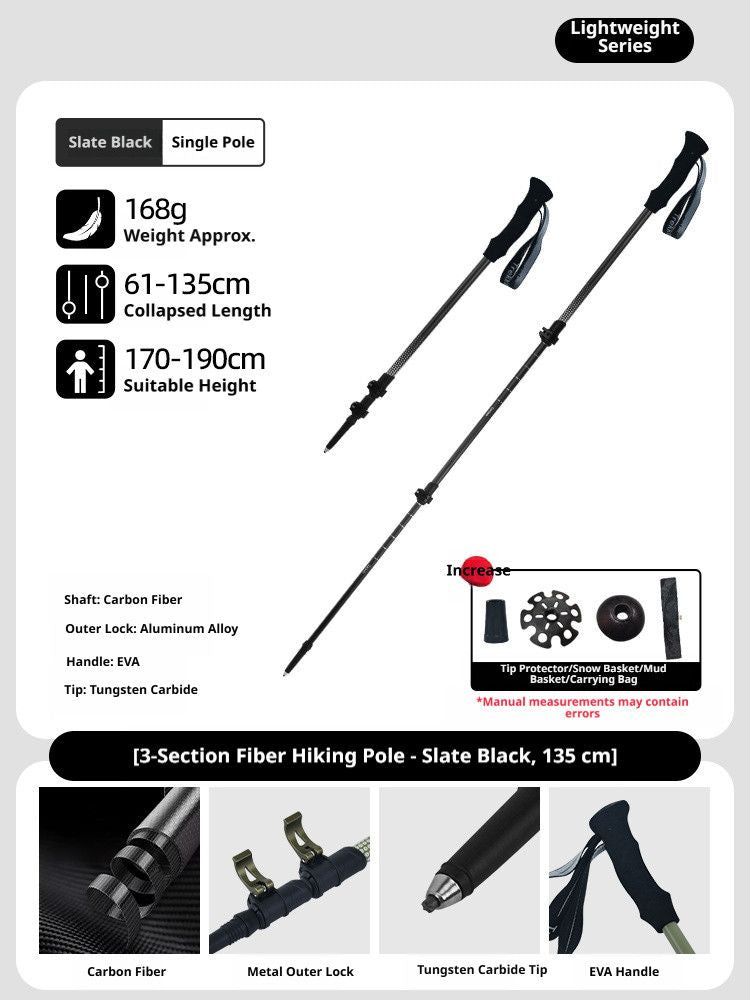 CarbonFiberTelescopicPole-ForHeightsUnder190cm
