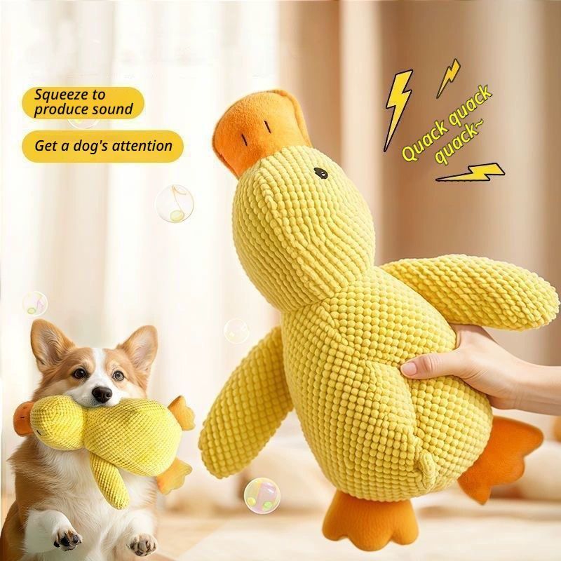 Small Plush Duck + Rope Carrot + Large Plush Duck + Rope Carrot