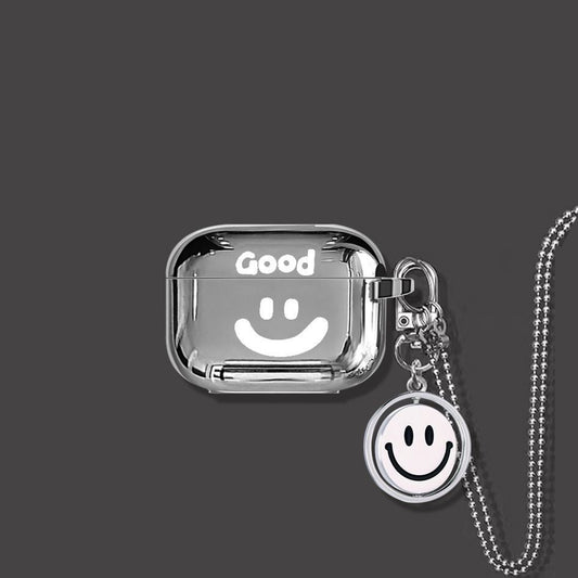 Smiley Face AirPods Pro 2 Case+Keyring+Necklace