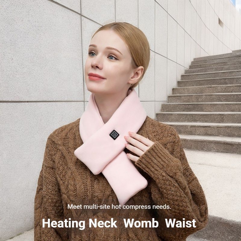 USB Rechargeable Graphene Heated Neck Warmer Deep Blue