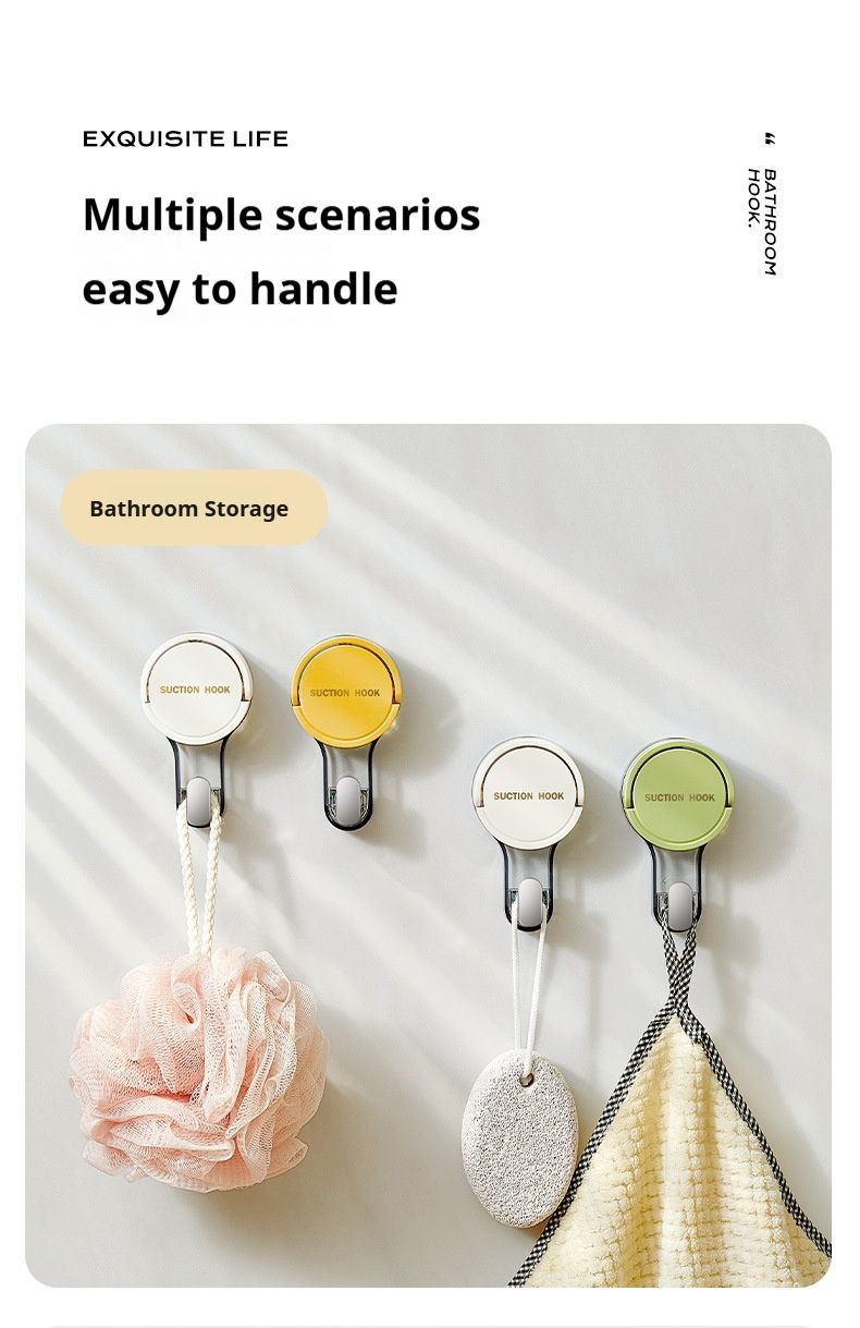 white Suction cup hook