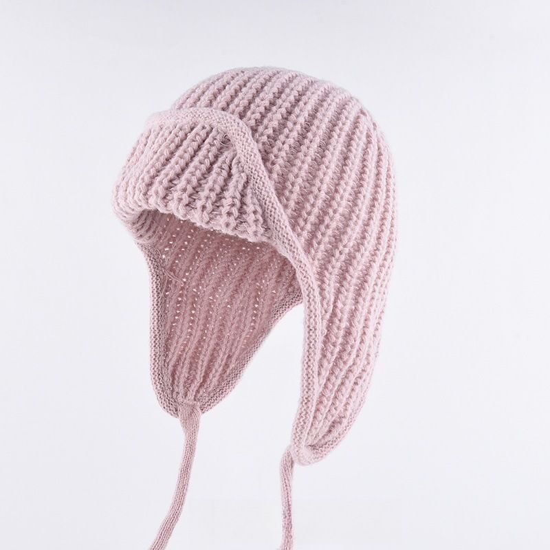Women Plain Aviator Hat with Earflaps Lake Blue