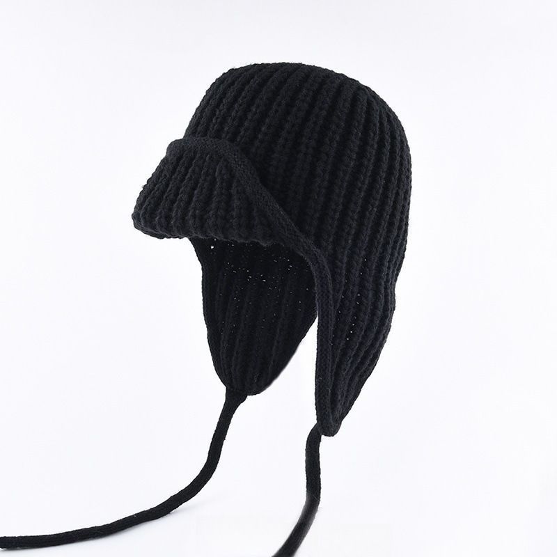 Women Plain Aviator Hat with Earflaps Yellow