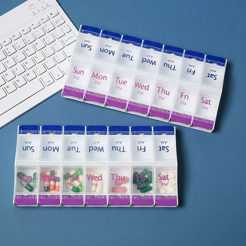 14 Grid Pill Box