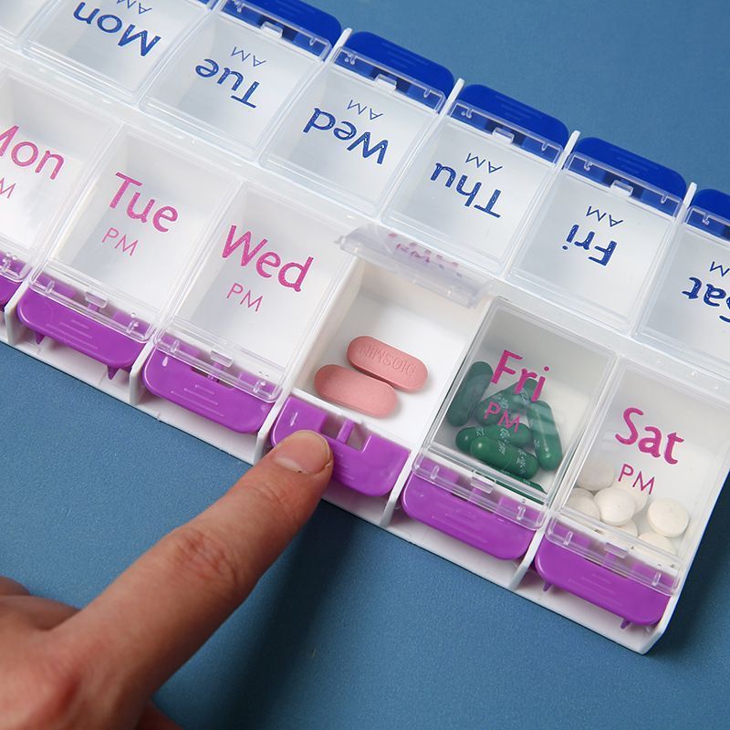 14 Grid Pill Box
