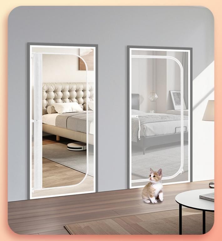 Pet Zipper Screen Door Black 85 x 210cm