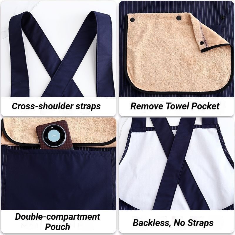 2-Pack Khaki Waterproof Aprons
