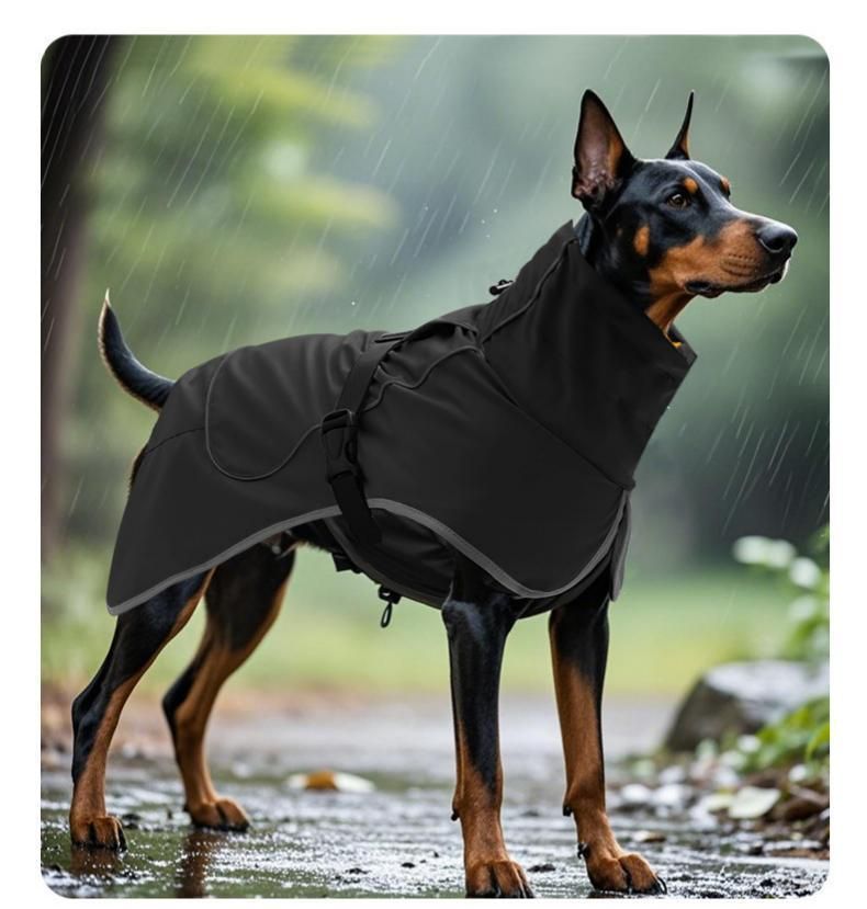 Dog Winter Fleece-Deep Black L