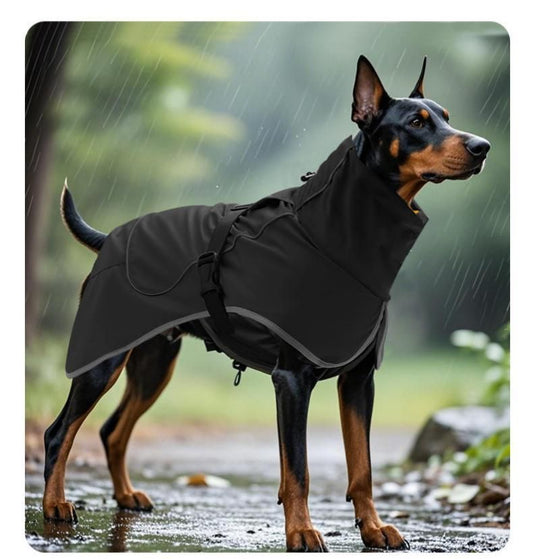 Dog Winter Fleece-Deep Black XXL