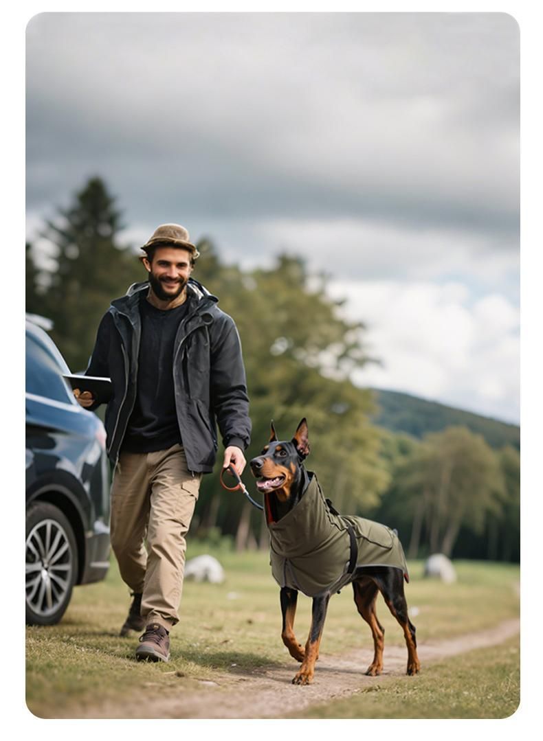 Dog Winter Fleece-Deep Black XXL