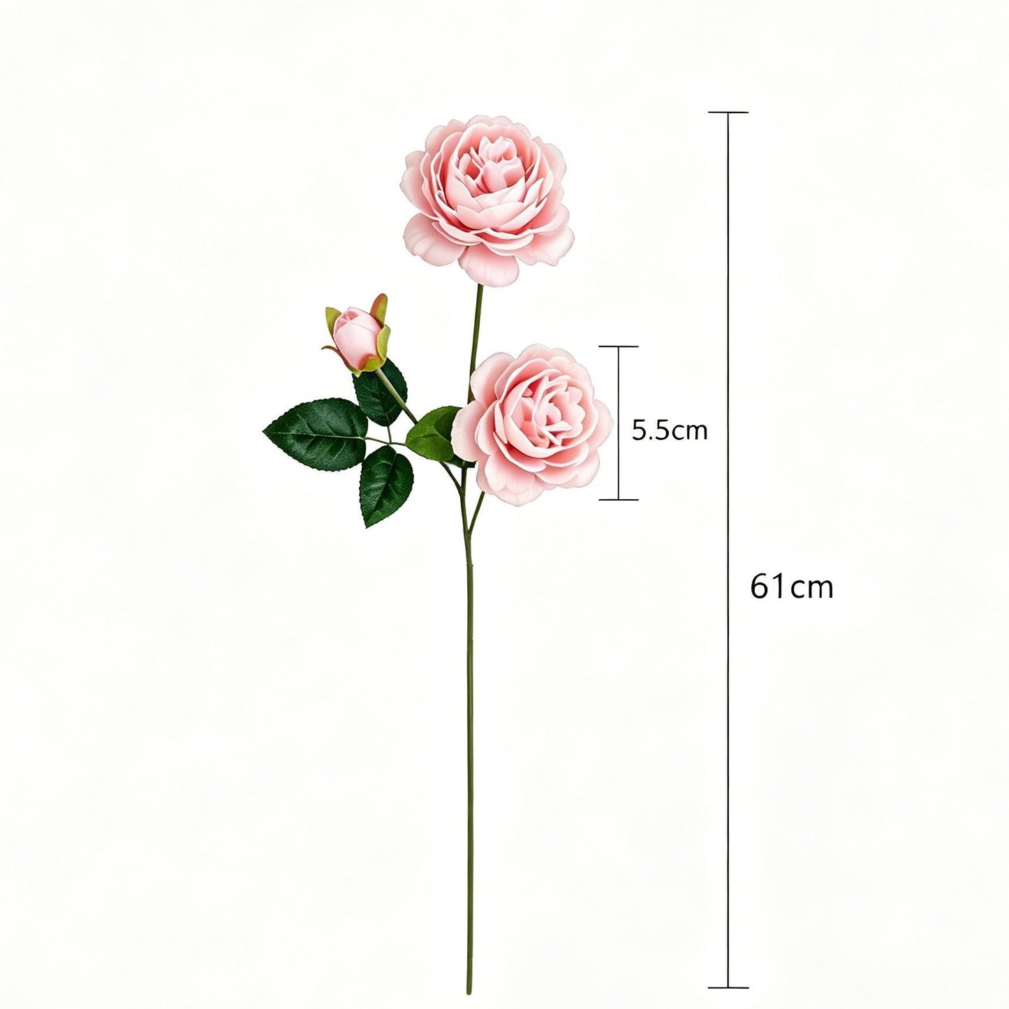 Artificial Pink French Peony, Sweet Decor, 3 Pack