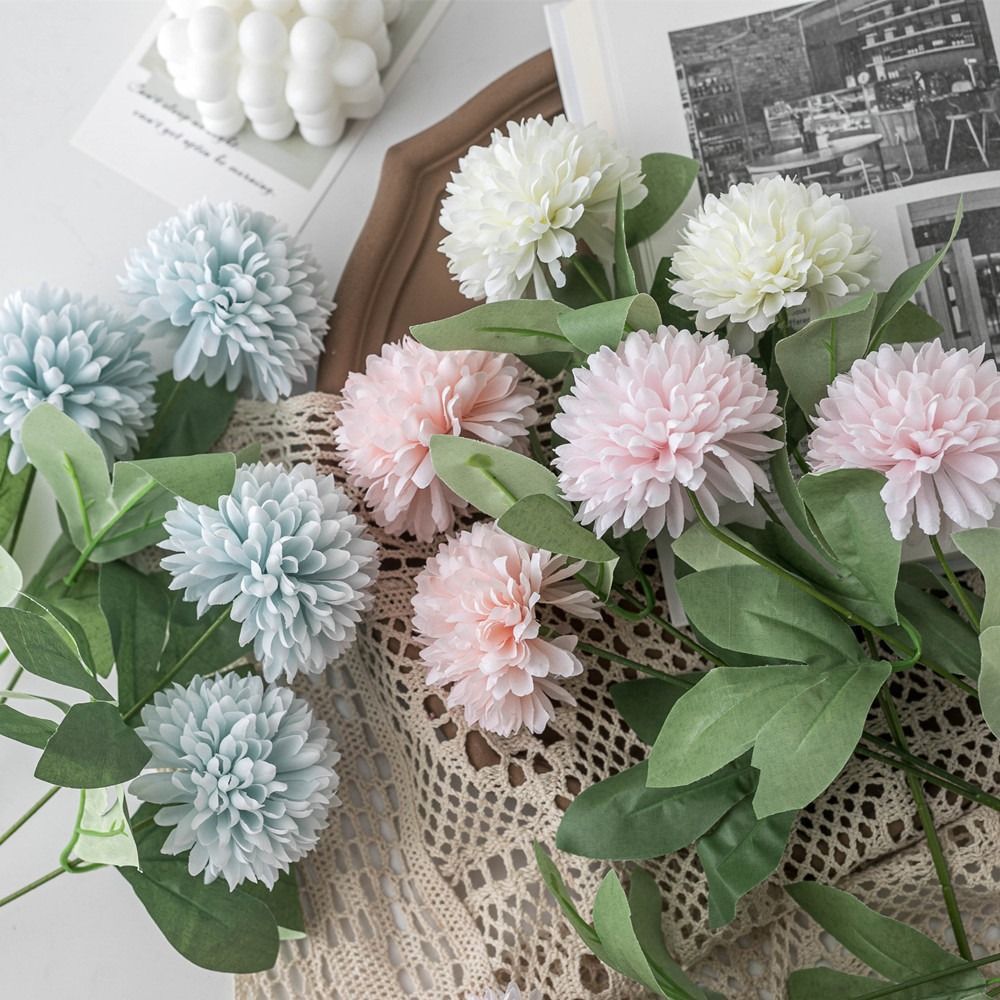 Artificial Hydrangea, Pink Sweet Decor, 3 Pack