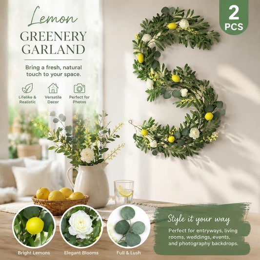 Style A Herb Scent Lemon Vine Foam Fruit Garland Pack of 2