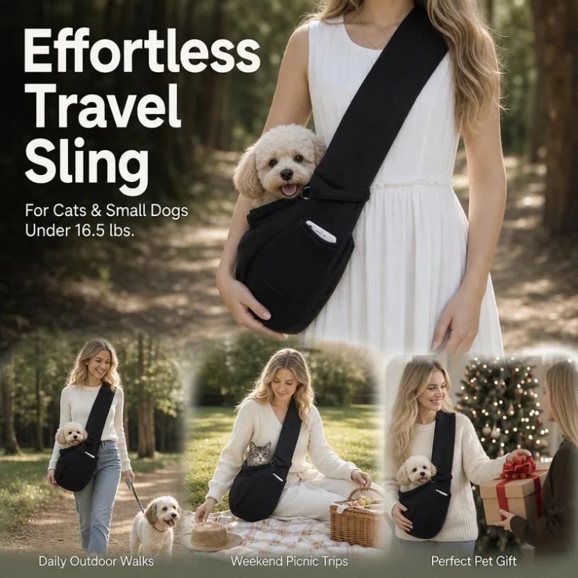 Breathable Cat Carrier Up To 16.5lbs, Dark Blue With Phone Pocket, Roomy Comfort Travel Bag