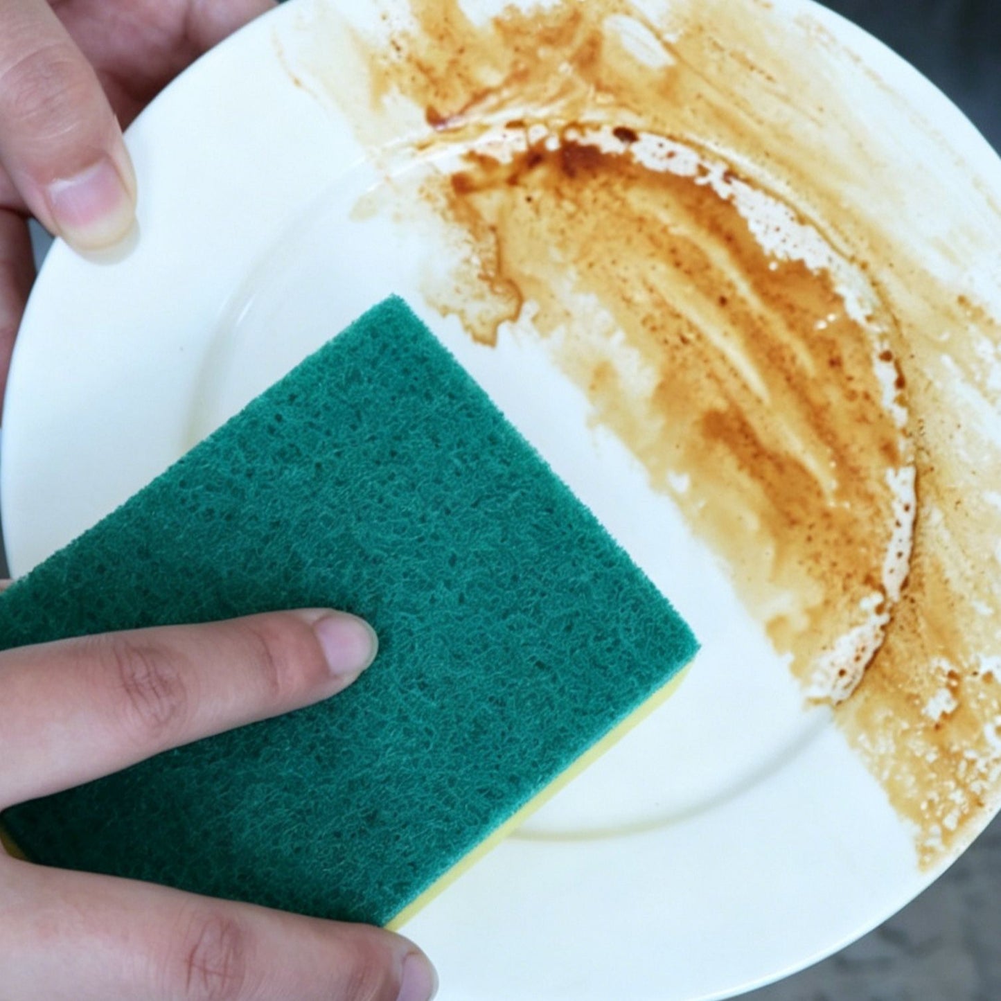 6pk Waist Shape Dual Sided Dish Sponge