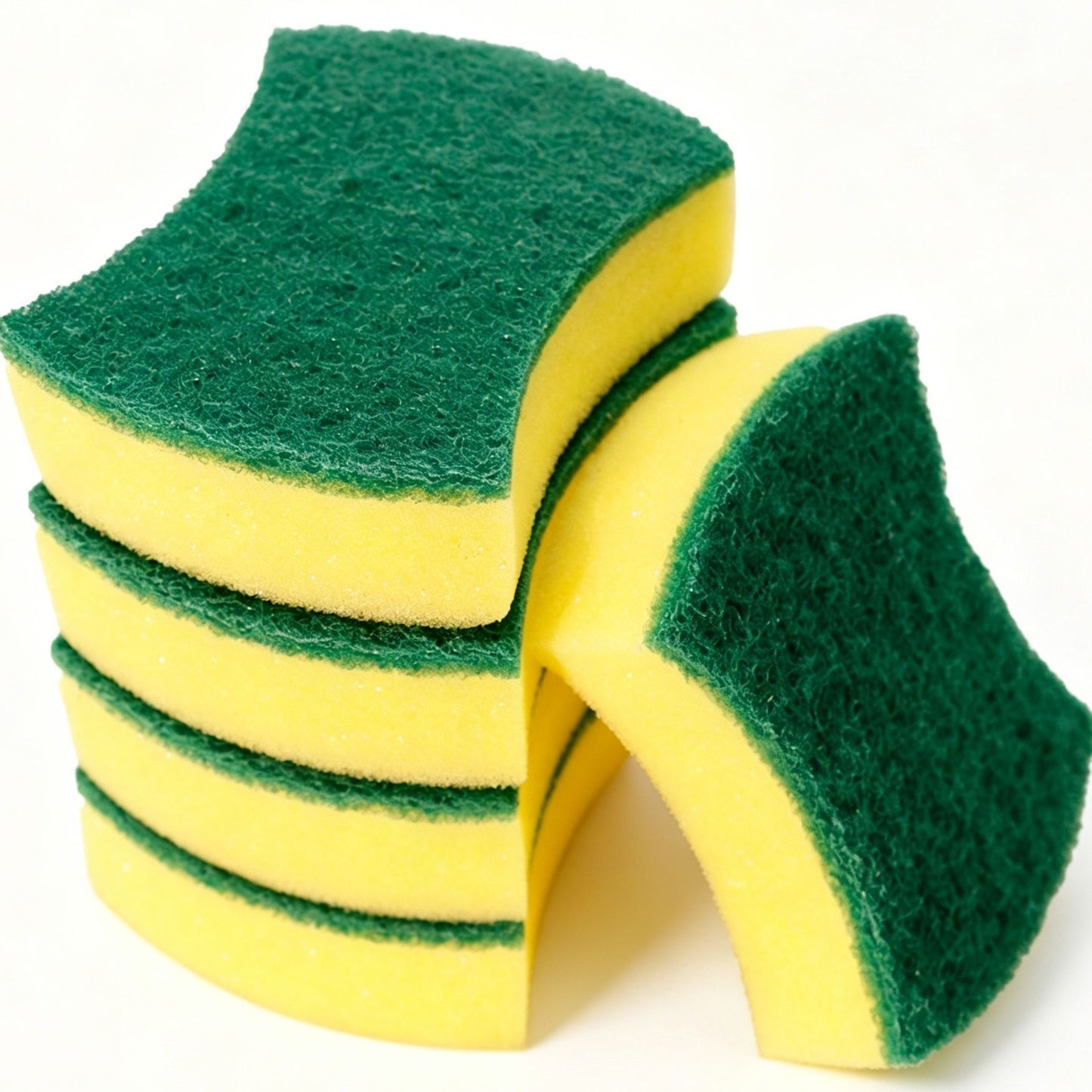 10pk Waist Shape Dual Sided Dish Sponge
