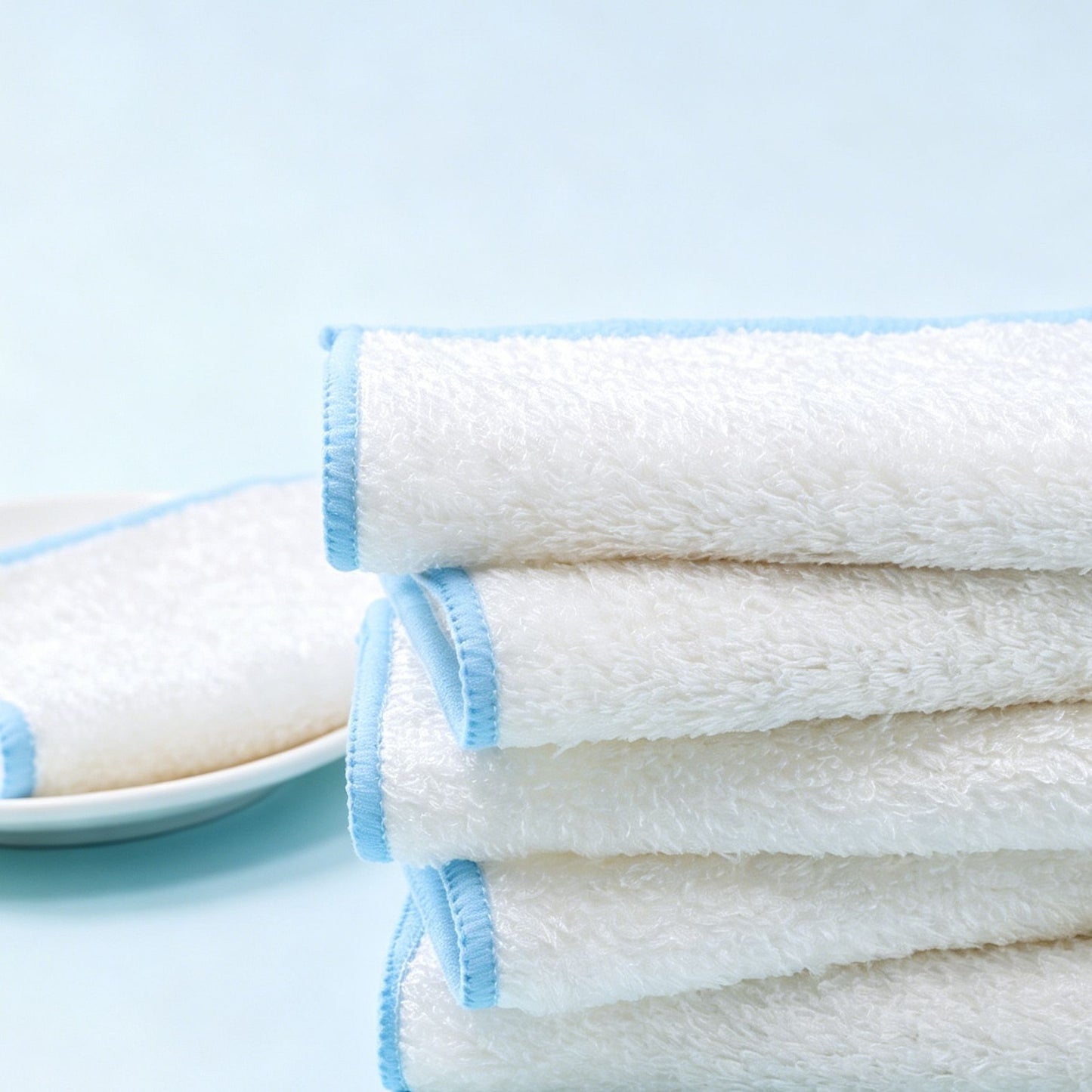 5 pk Bamboo Fiber Dish Cloth 20*30