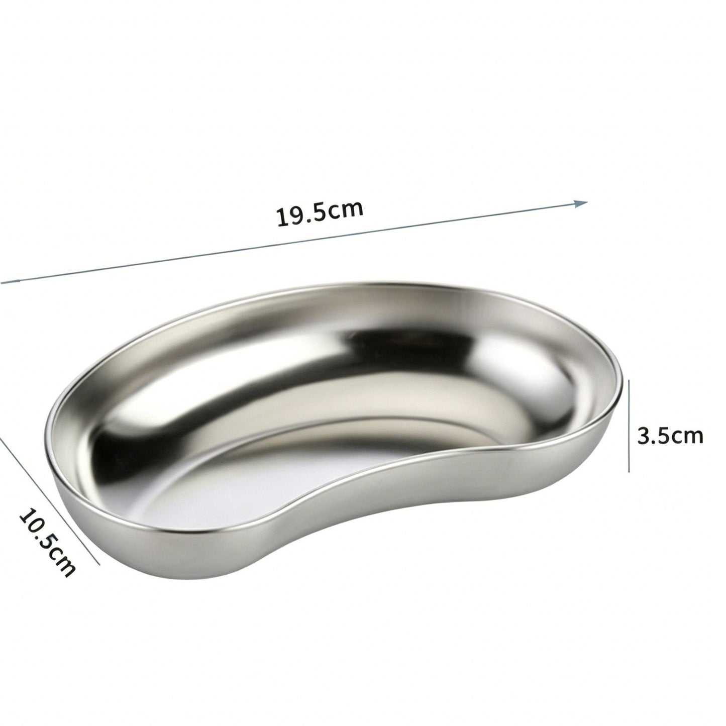 Deep Small Kidney Tray 304 Stainless Steel 2pcs