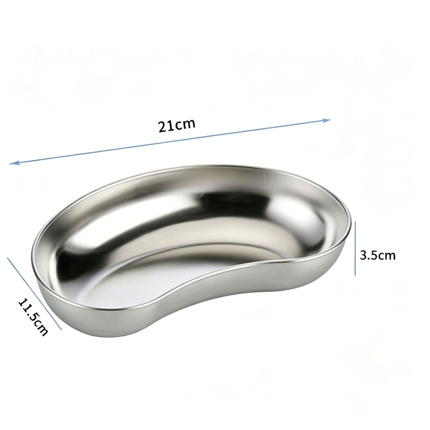 Deep Medium Kidney Tray 304 Stainless Steel 2pcs