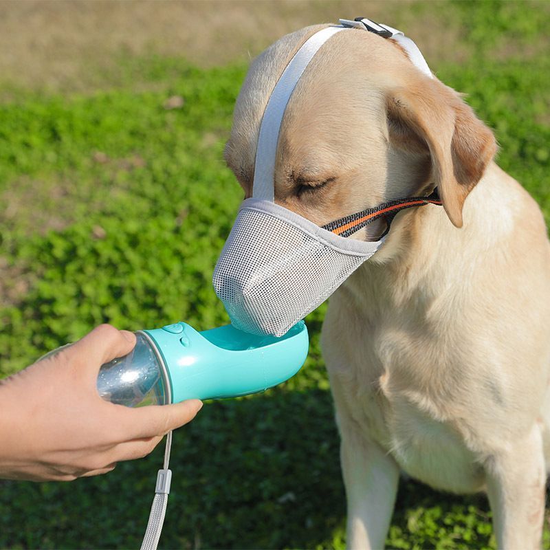 Black Mesh Dog Muzzle S 2pcs, Drinkable