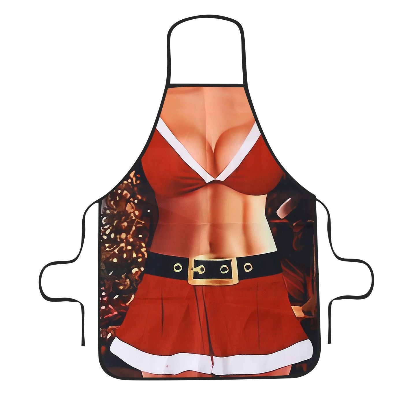 Funny Black Women‑style Party Apron, Practical Home Kitchen Apron, Playful Costume Item for Holiday Theme Party, 75*52cm