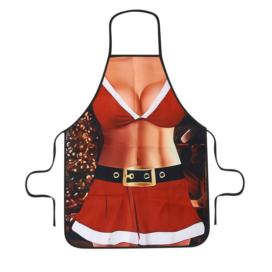 Funny Black Women‑style Party Apron, Practical Home Kitchen Apron, Playful Costume Item for Holiday Theme Party, 75*52cm
