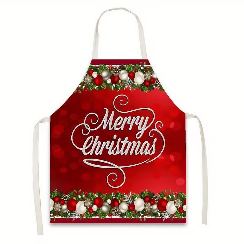 Candy Christmas & Halloween Apron, 75x65 cm Heavy Cotton Linen, sturdy and durable, large size offers extra coverage, quick-drying material, easy to clean after spills.