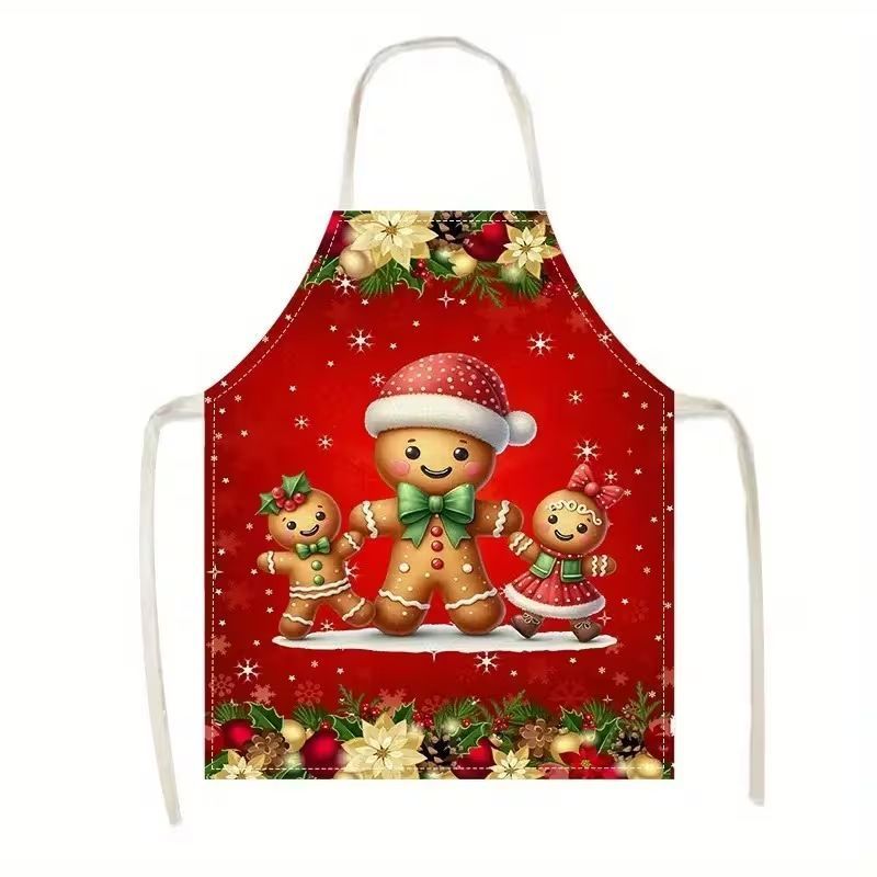 Winter Christmas & Halloween Apron, 75x65 cm Light Cotton Linen, lightweight and breathable, large size offers extra coverage, provides extra warmth for cold winter events.