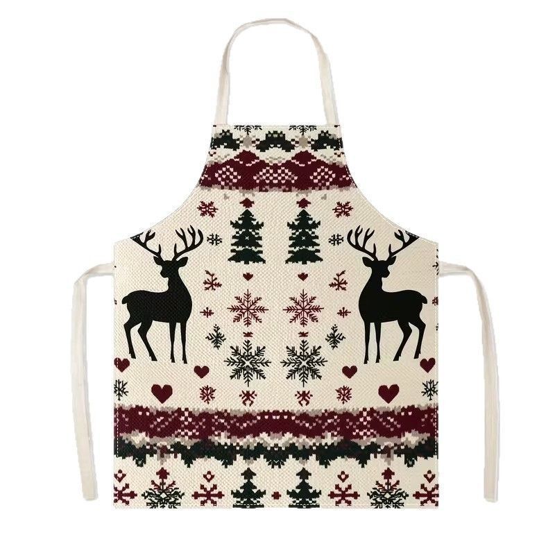 Feast Christmas & Halloween Apron, 75x65 cm Flannel, soft and warm, large size offers extra coverage, spill-proof surface protects your clothes.