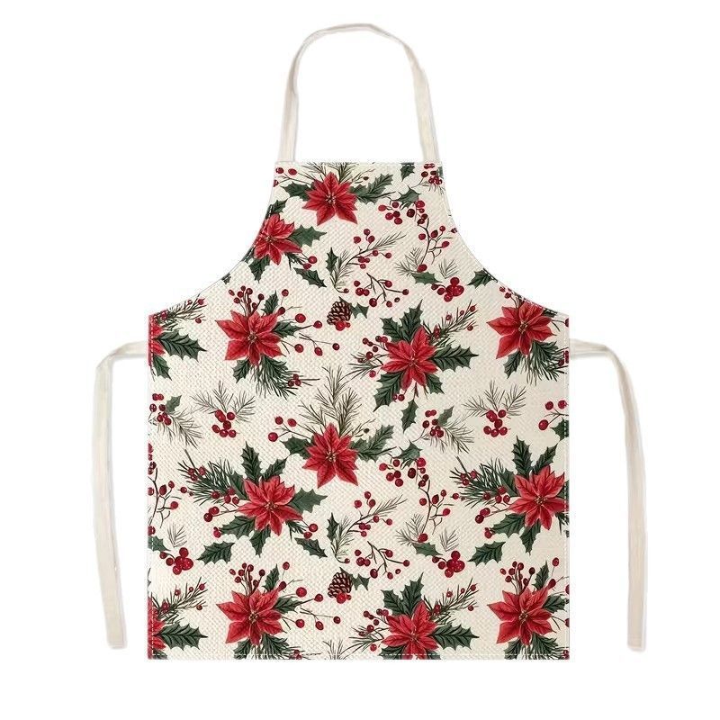 Celebration Christmas & Halloween Apron, 75x65 cm Heavy Cotton Linen, sturdy and durable, large size offers extra coverage, reinforced stitching for durability.