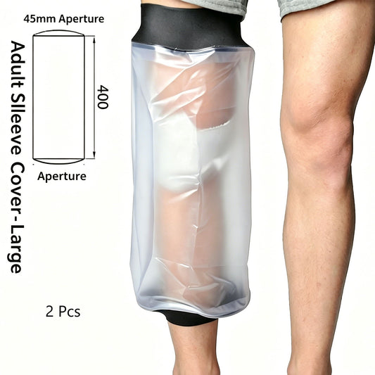 Adult Knee Surgery Waterproof Bath Sleeve 2Pcs