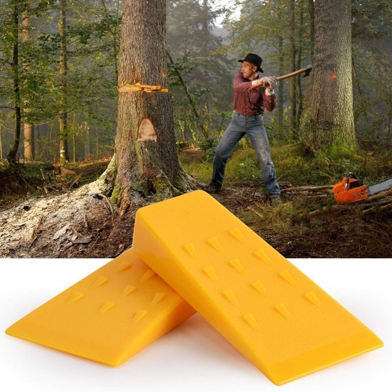 8 Inch Plastic Timber Cutting Wedges 2Pcs Outdoor Tree Work Accessory