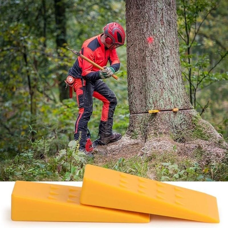 10 Inch Plastic Log Felling Wedges 2Pcs Farm Garden Tree Cutting Tool