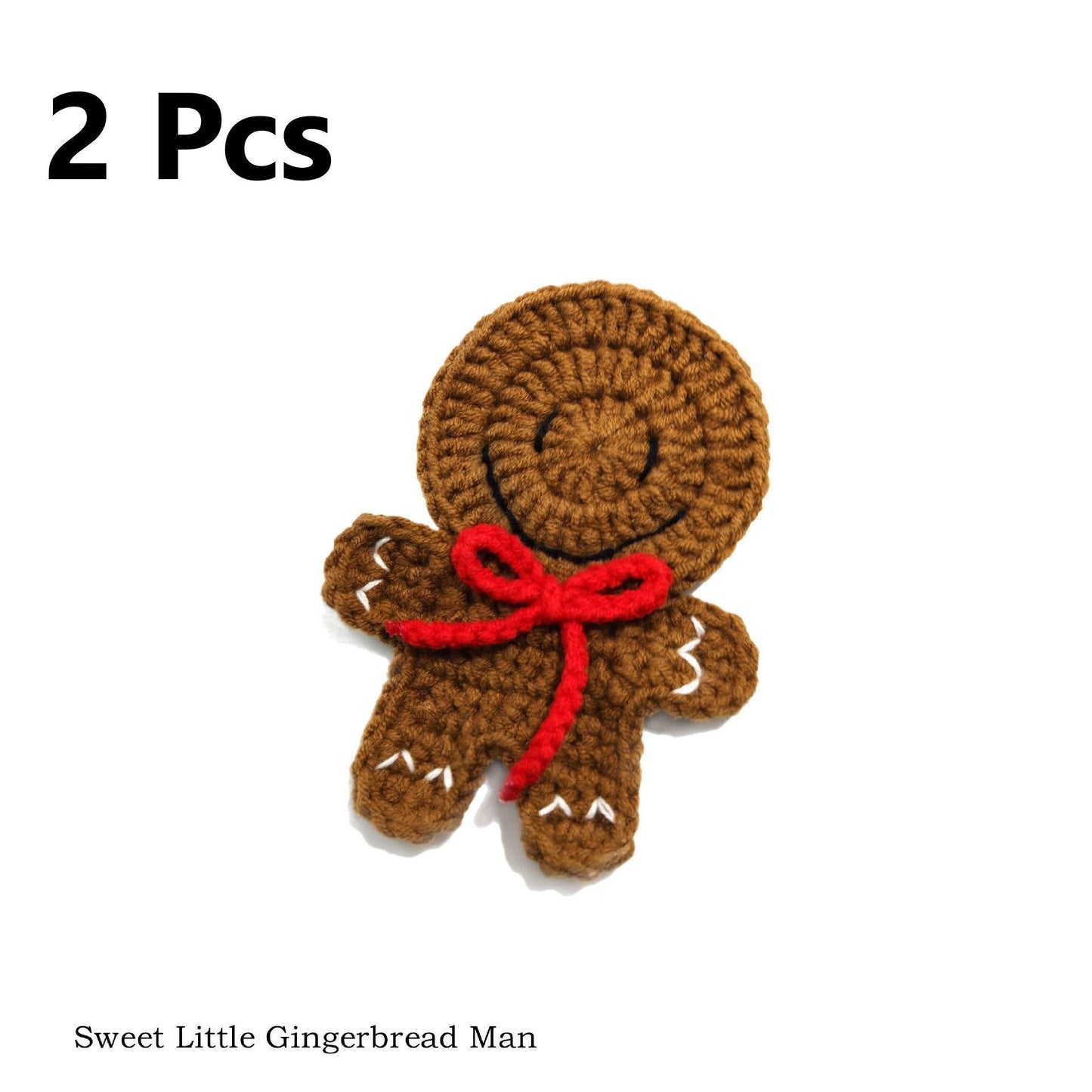 Gingerbread Man Novelty Cup Mats Set of 2, Christmas & Halloween Creative Desk Ornament, Stocking Filler Holiday Gift, Scratch Resistant Table Protective Pad