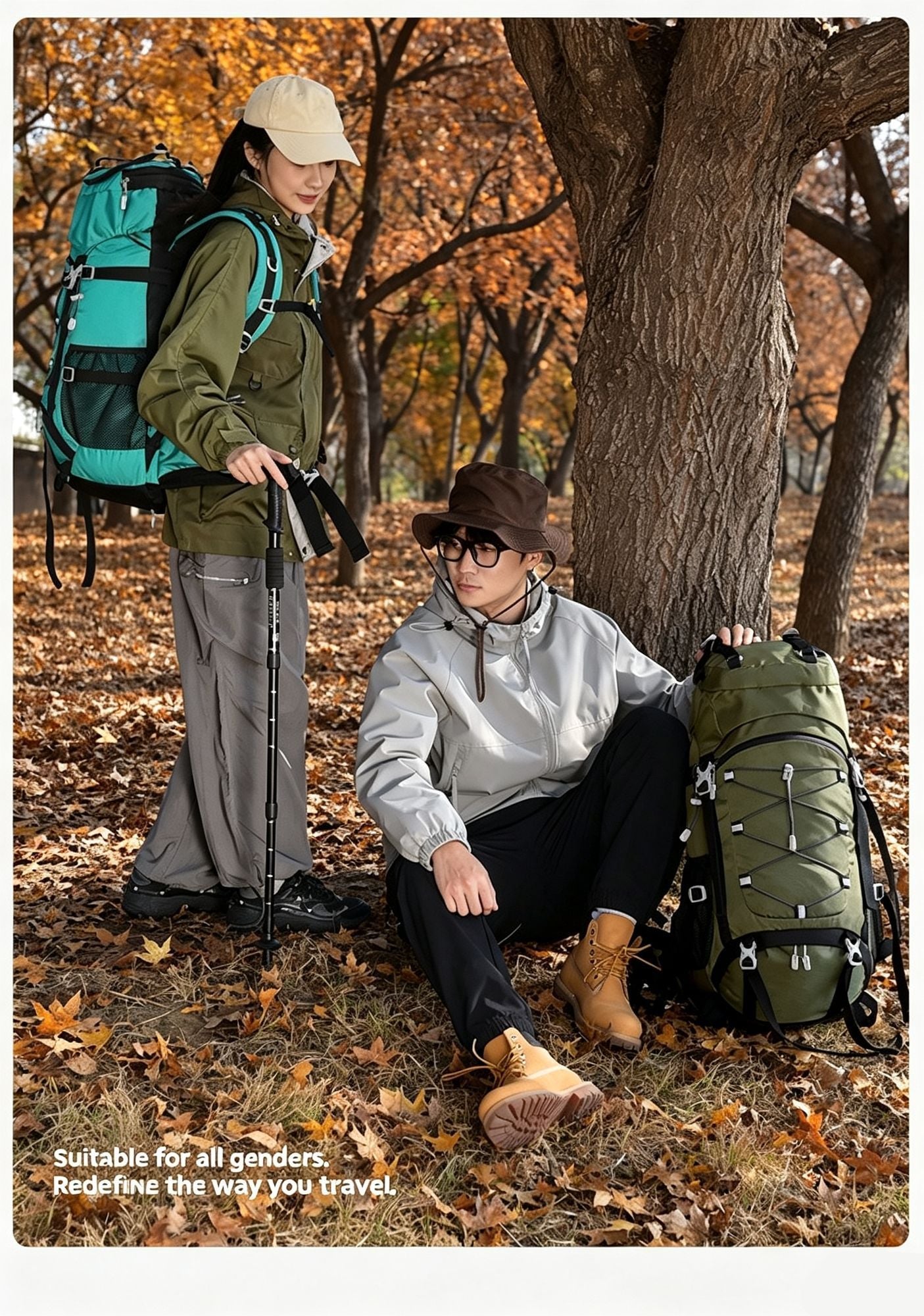 Heavy‑Duty Nylon Camping Rucksack 60L Dark Blue,Adjustable Volume Backpack With Rain Cover,Reliable Gear for Hiking Long‑Distance Travel,Christmas Halloween Outdoor Trip Gift Idea