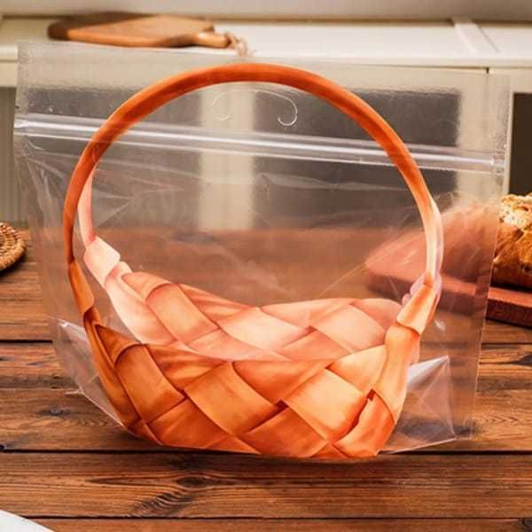 100 Pack [Clear Bread Bags] Holds 250g