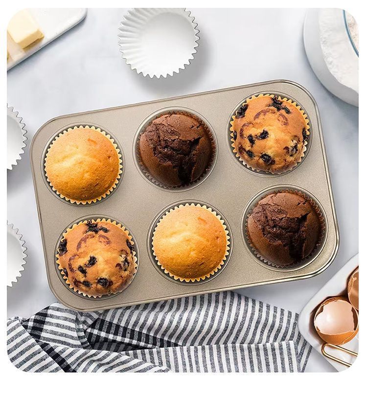 6-Cup Muffin Tray Golden