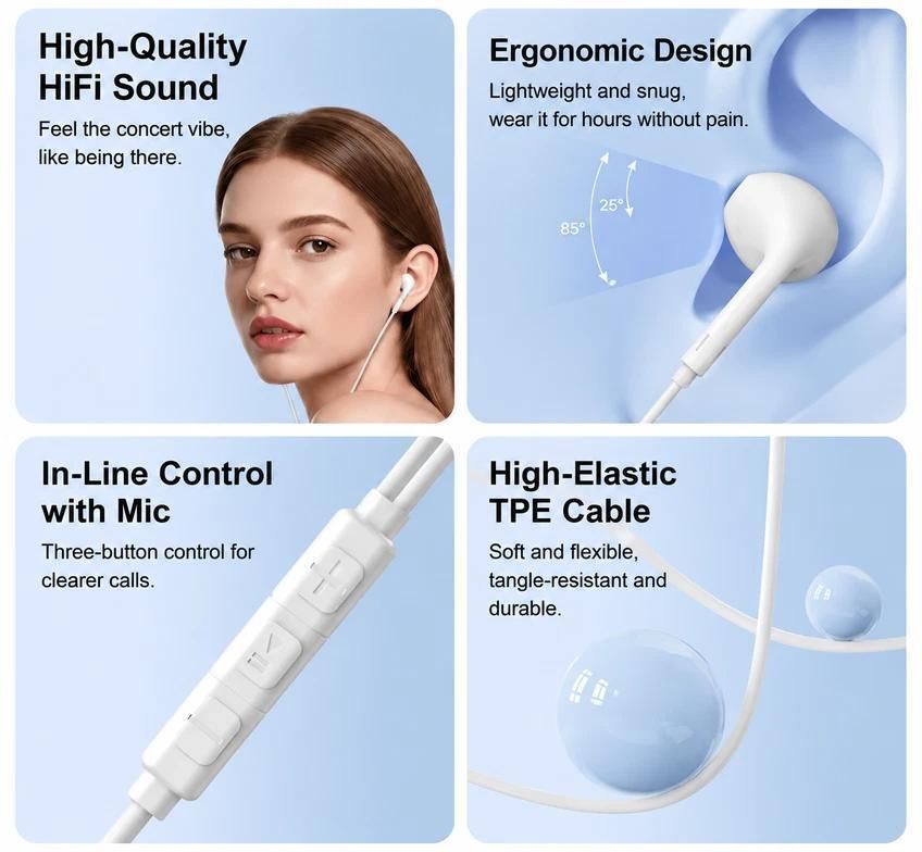 Colorful 3.5mm Wired In-Ear Earphones