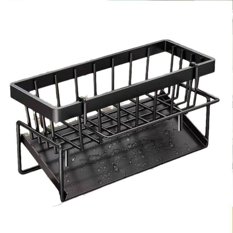 Low Profile Tilted Dish Drying Rack Cream White