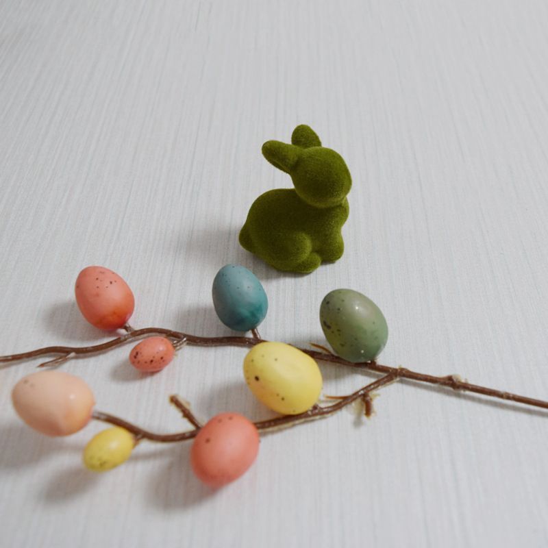 2PS Moss Bunny Decor 8cm High