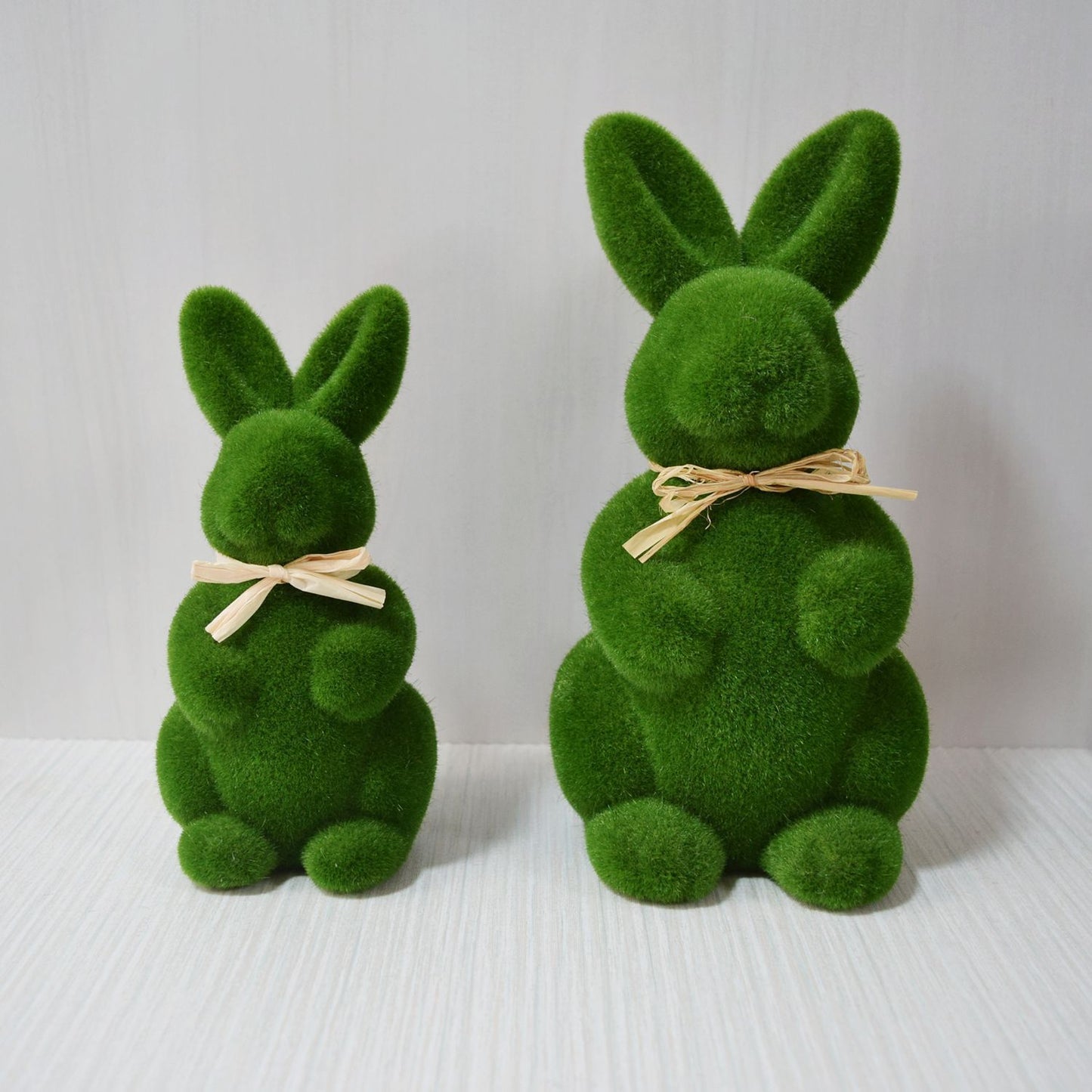 2PS Moss Bunny Decor 9.5cm High