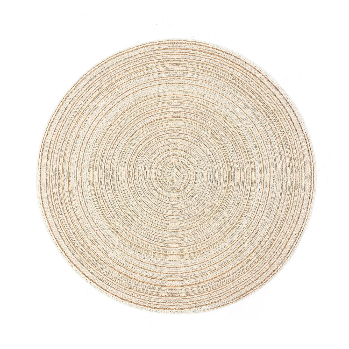6pcs Round Heat-Resistant Placemat, Beige, 38cm