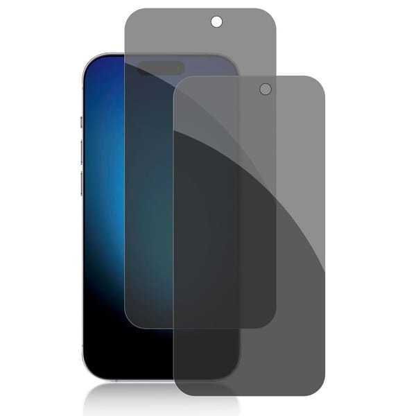 2Pcs,Ultra Clear Anti-Spy Tempered Glass Screen Protector for Apple iPhone