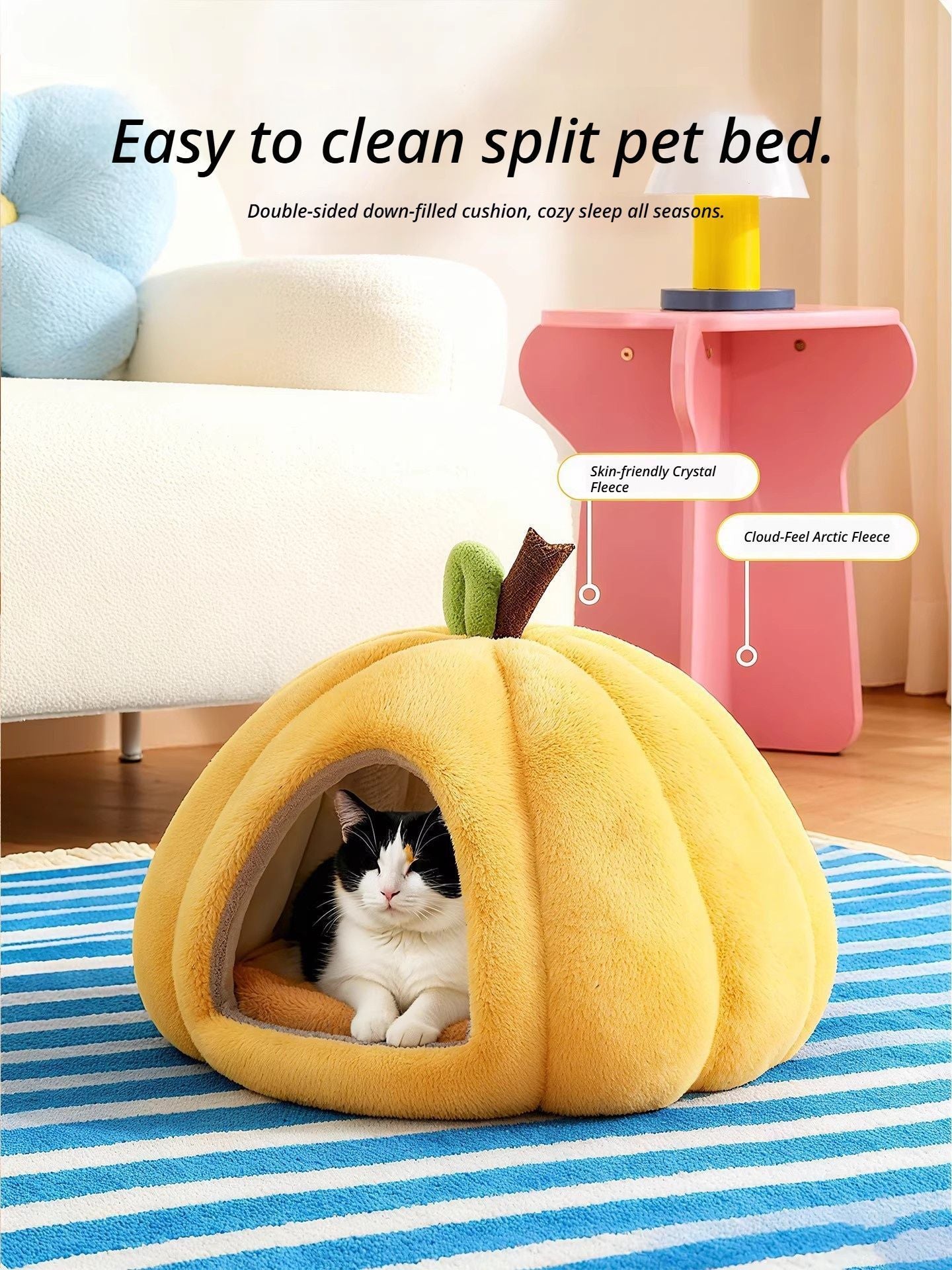 Yellow Pumpkin Short Plush Version L