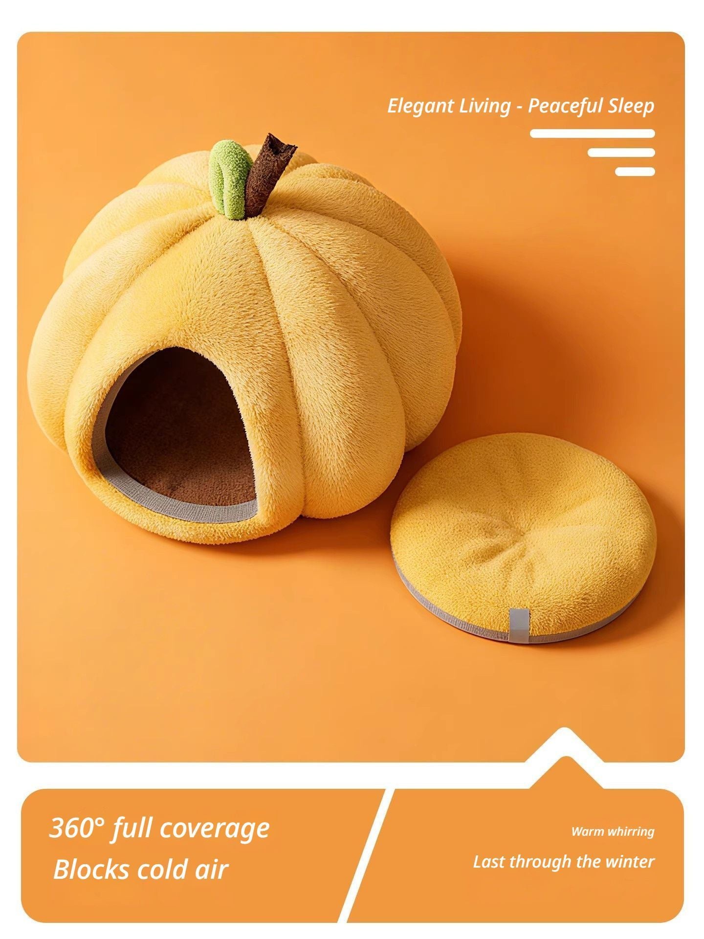Yellow Pumpkin Short Plush Version S
