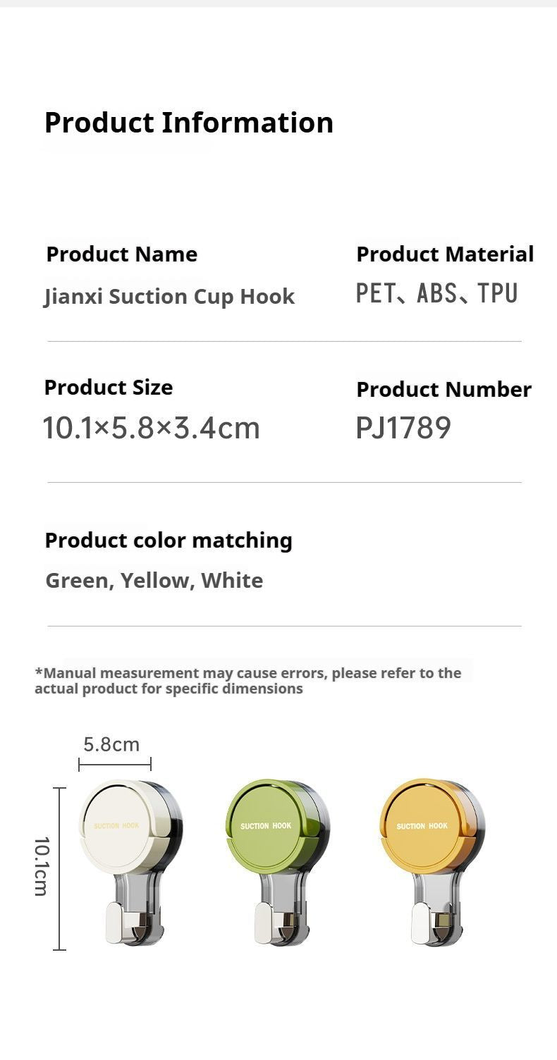 yellow Suction cup hook