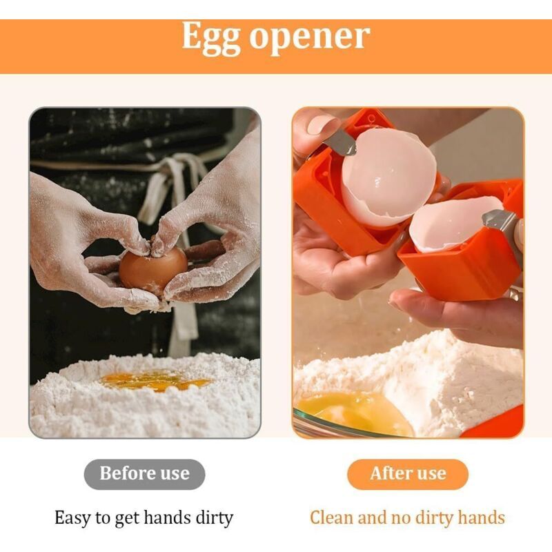 1 Pcs Egg Shell Opener Boiled Eggs Egg Shell Peeler Easy Kitchen Tool Egg Cracker Tool 2025, Egg Shell Opener for Raw and Hard