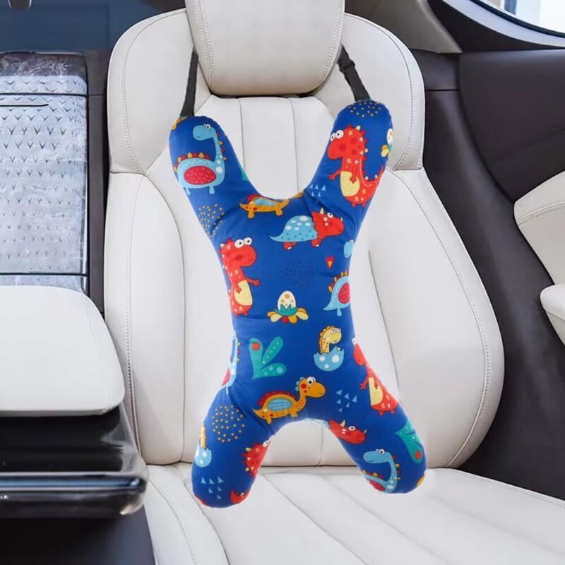 Pillow of Travel for Children Cushion of Car in Shape of X of Siege Auto Doux of Rest Adjustable for Adults Holder of Head and Neck for Long Journeys