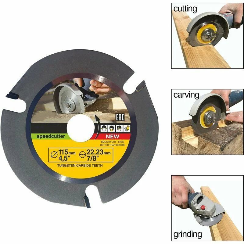 Carving Grinder Disc for Cutting Wood, Shaping and Grinding, 115mm