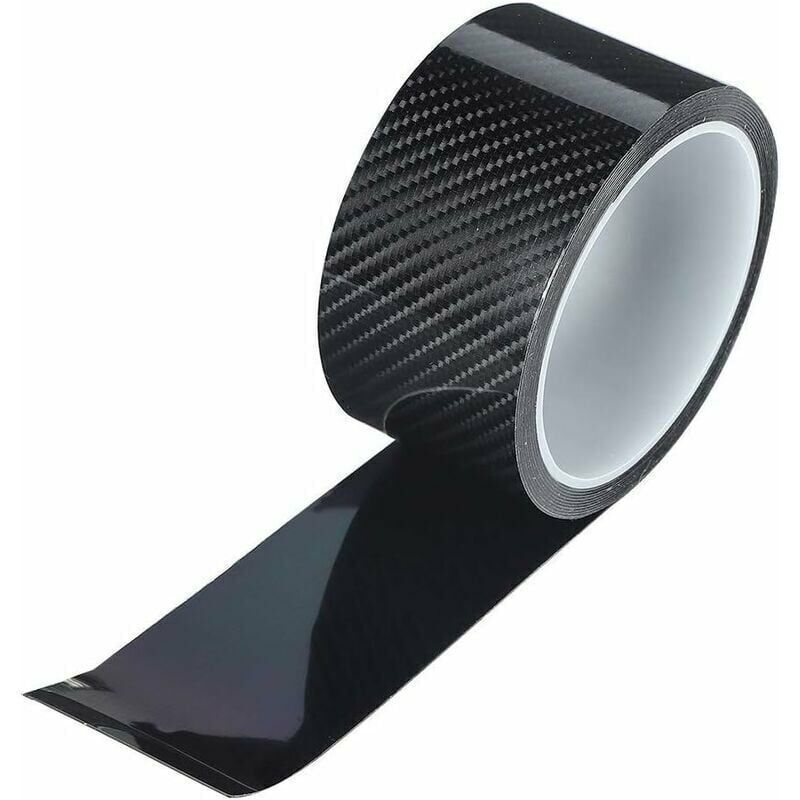 Roller Fiber of Carbone Black, 5CM3M, Autocollant of Protection of Bord of Door of Car of Film Protecteur of Fiber of Carbone